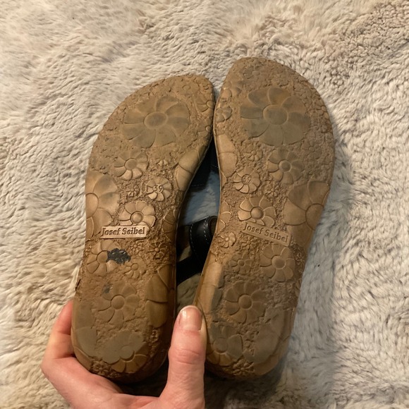 Joseph Siebel Rosalie Closed Toe Mary Jane Size 39 Black Leather Womens Shoes - Picture 4 of 9